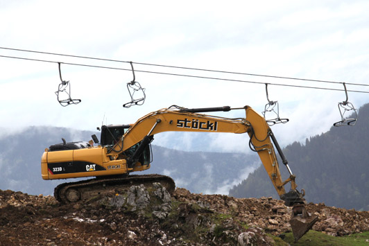 Die Erschließung neuer Geländekammern und Zusammenschlüsse von Skigebieten widersprechen einer nachhaltigen Entwicklung des Alpenraums. Foto: DAV/Steffen Reich 