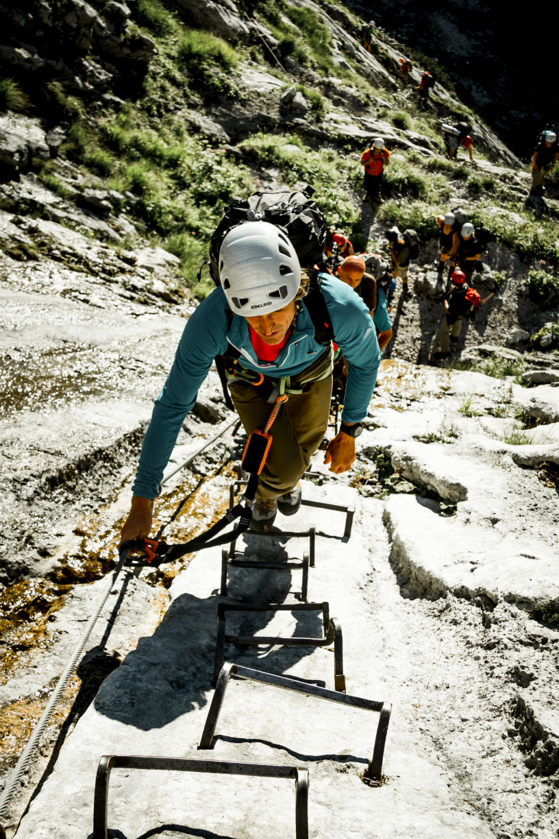 Die Klettersteigskala reicht von A bis F, Foto: DAV/Hans Herbig
