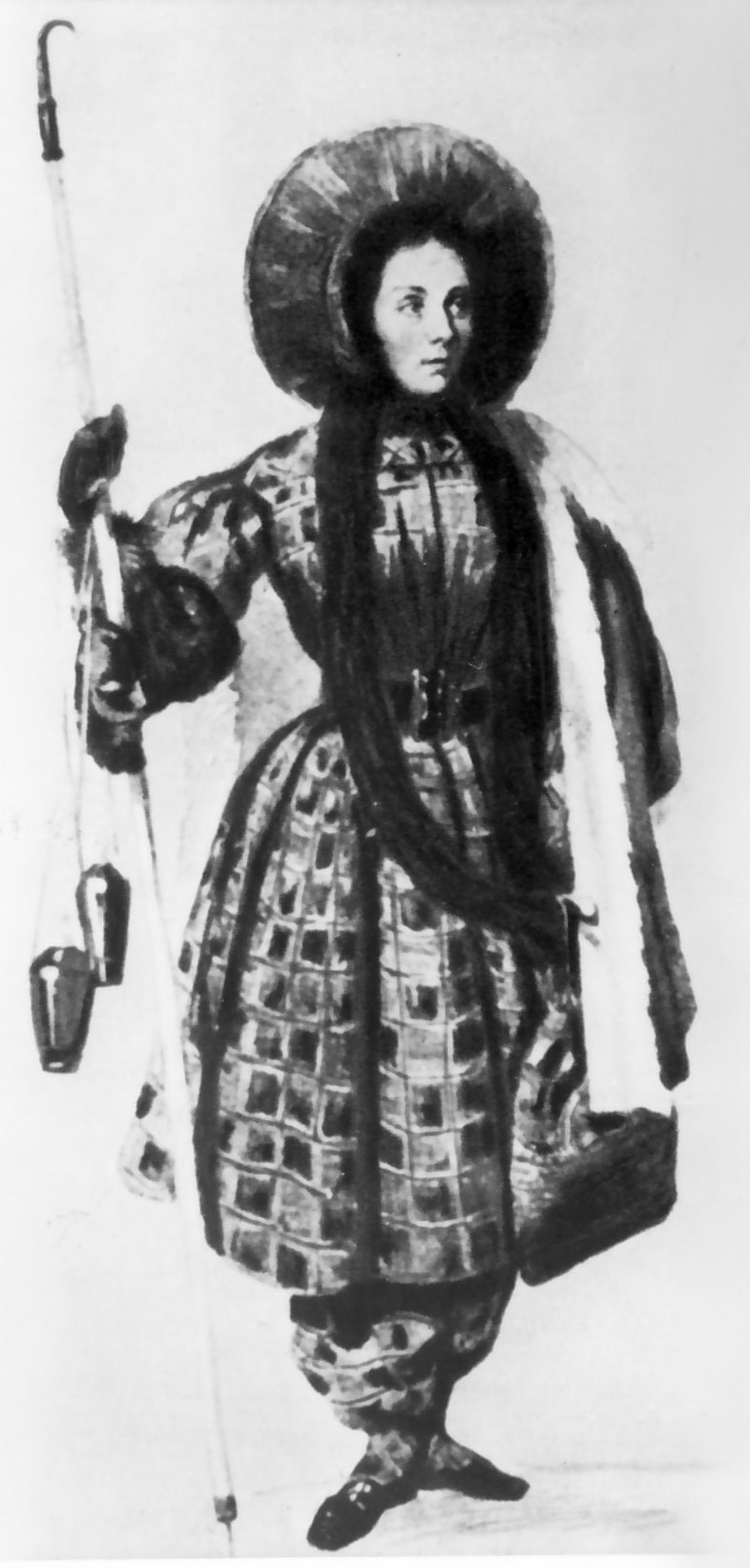 Henriette d'Angeville bestieg 1838 als erste Frau aus Eigeninitiative den Mont Blanc. Foto: DAV Archiv
