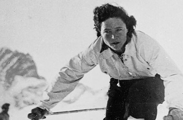 Paula Wiesinger war nicht nur als Bergsteigerin, sondern auch als Skirennläuferin erfolgreich. Foto: Wikimedia Commons/Public domain