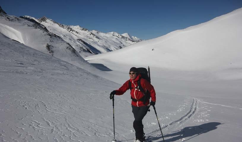 Gößnitztal - Einsamkeit: Ins Gößnitztal verirren sich nur ausnahmsweise mal Skitourengeher.