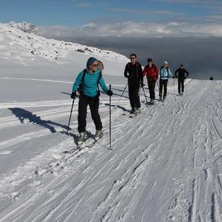 Skitouren-auf-Pisten-Aufstieg