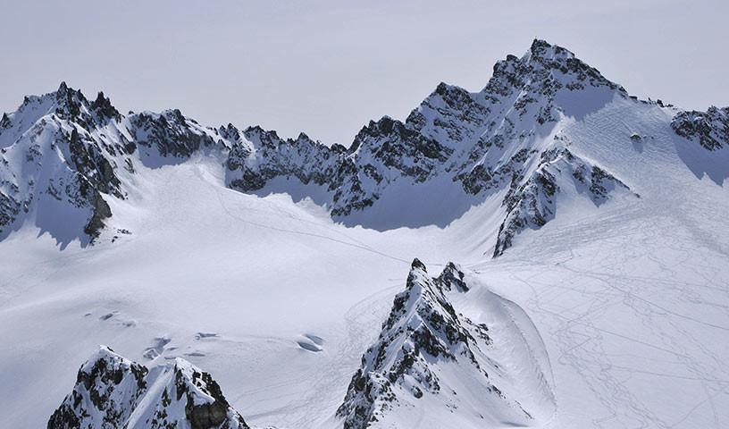 Vordere Jamspitze - Sind so viele Berge: Vordere Jamspitze und Dreiländerspitze vorm Ochsenkopf – und viele Hänge zur Wahl…