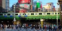 Großstadtgetümmel in Tokio. Mit dem Zug geht es Richtung Mount Fuji. Foto: Norbert Eisele-Hein