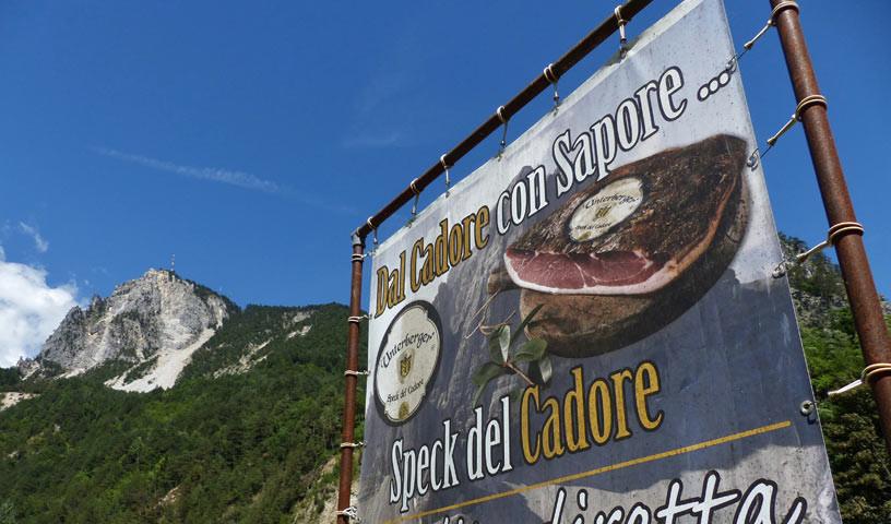 Cadore - Im Cadore südlich von Cortina weiß man auch, was gut schmeckt und Kraft gibt.