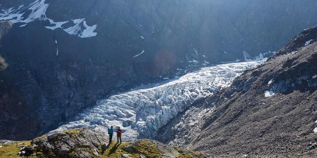 Bedrohte Gletscher – Der Gepatschferner ist Rekordhalter bei Rückzugslängen, Foto: DAV/Marco Kost