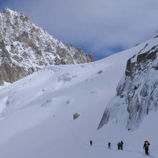 Rauf ins Alpine: Gletscheranstieg zum Col du Chardonnet, Foto: Stefan Herbke