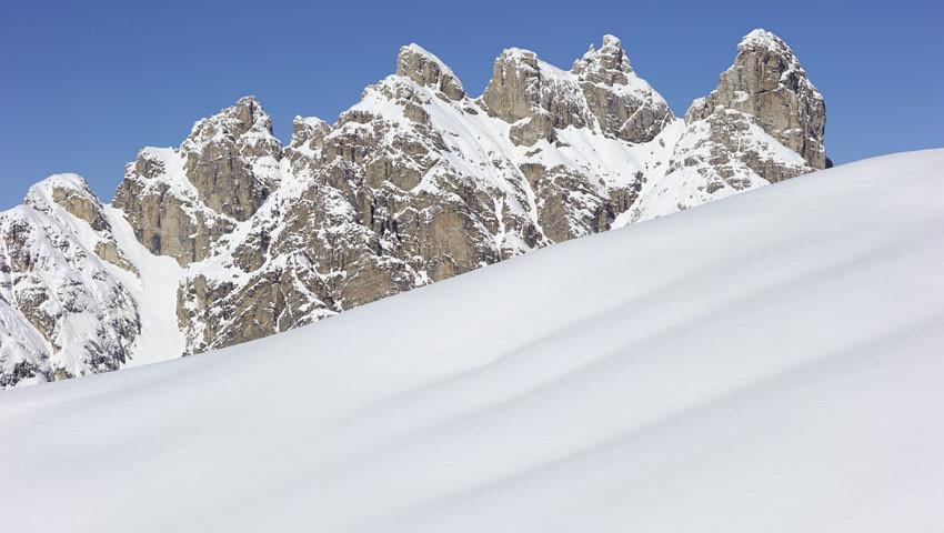 Zum Col di Mezzo - Querung zum Col di Mezzo – Winter, Sonne Pulverschnee… was will man mehr?