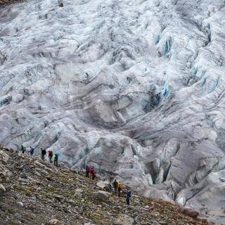 Glaciers can occur on alpine tours, Copyright: Marco Kost