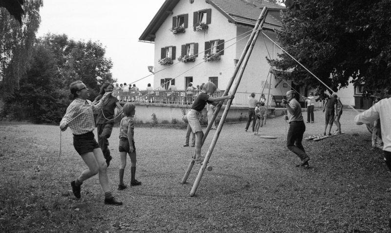 Familienfreizeit unter dem Motto „Familienkonferenz“ in Burgberg im Juli 1982 , Foto: Klaus Umbach