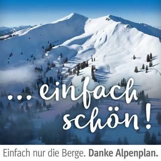 Kampagne "Danke Alpenplan". Riedberger Horn. Foto: Jörg Bodenbender