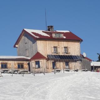 Die Julius-Seitner-Hütte am Eisenstein. Foto: Archiv Sektion Gebirgsverein, ÖAV