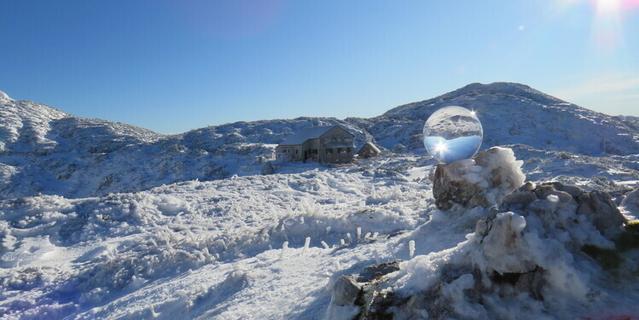 Winter auf der Rieder Hütte. Foto: Günter Hausjell