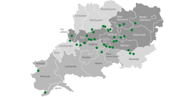 Karte NEU-35-Bergsteigerdoerfer-Stand-Ende-2021 c bergsteigerdoerfer