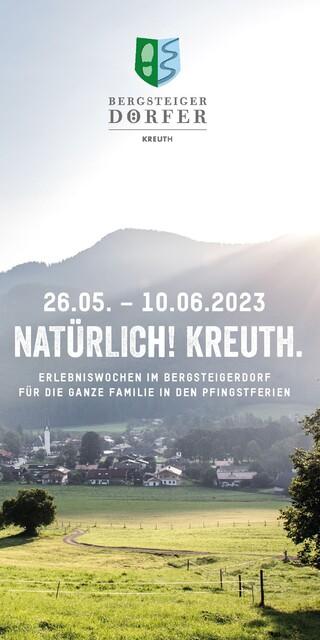 Veranstaltungen "Natürlich Kreuth" 2023 im Bergsteigerdorf Kreuth