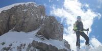 Ifen über dem Hahnenköpfle - Nee, nicht Dolomiten… Steil stotzt der Gipfelaufbau des Ifen über dem Hahnenköpfle.