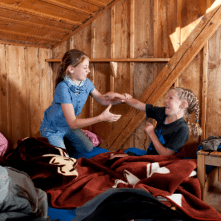 Kinder im Bettenlager. Foto: DAV Sektion Geltendorf