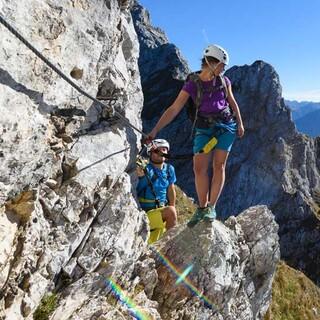 In alpine surroundings safety is essential. (c) DAV/Wolfgang Ehn