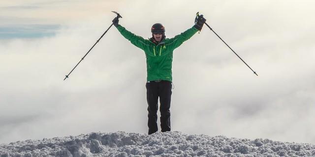 Michael Teuber auf dem Gipfel des Chimborazo, Foto: DAV Summit Club