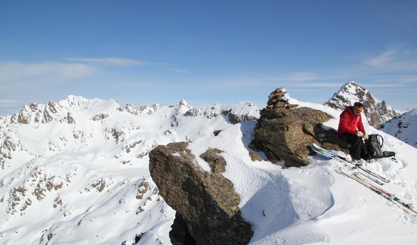 Ischiator Südgipfel - Hoch oben: Auch der Südgipfel des Ischiator ist schon ein richtiger Berg.