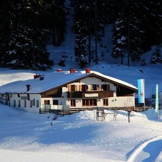 Die Traunsteiner Skihütte auf 1160 m, Foto: Jeannette Lorenz