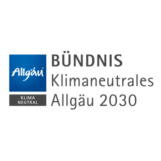 Logo Bündnis klimaneutrales Allgäu 2030; Energie- und Umweltzentrum Allgäu (eza!)