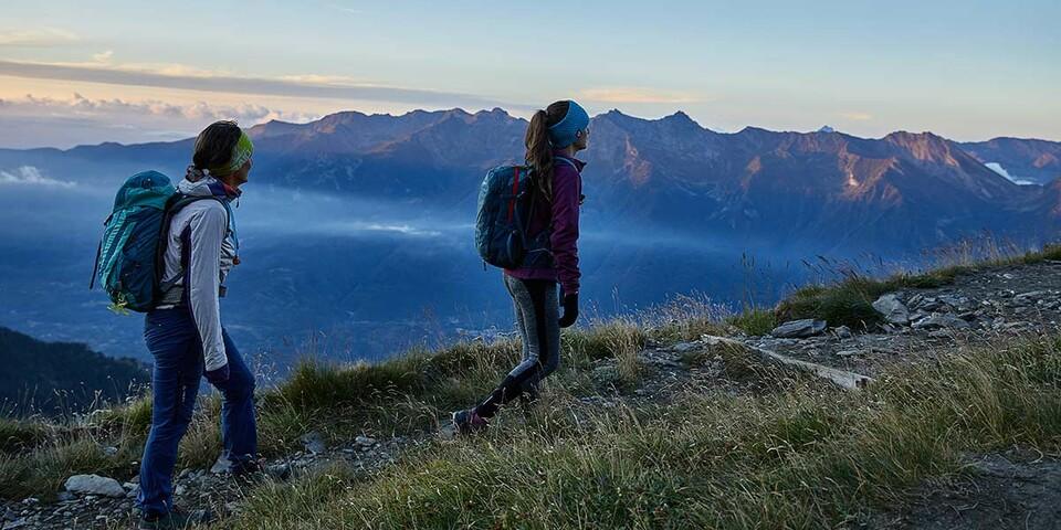 Tageserwachen: Der erste Wegteil zum Rocciamelone ist einfach und erlaubt auch mal einen Blick in die Landschaft. Foto: Stefan Neuhauser