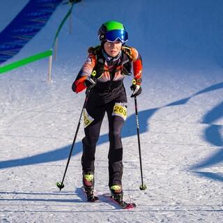 Antonia Niedermaier (DAV Bad Aibling) beim EM-Sprint der U20 Damen - Foto: SkiMoStats