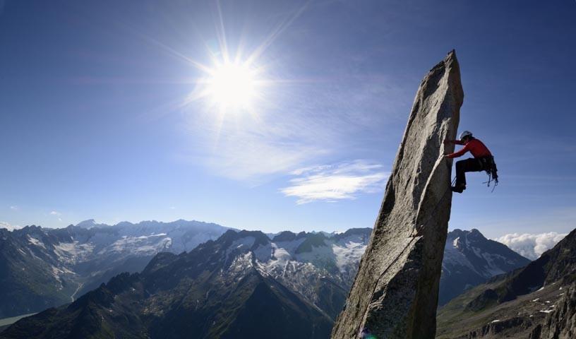Classic Rock: Die Salbit-Gipfelnadel ist ein bewährtes Fotomotiv