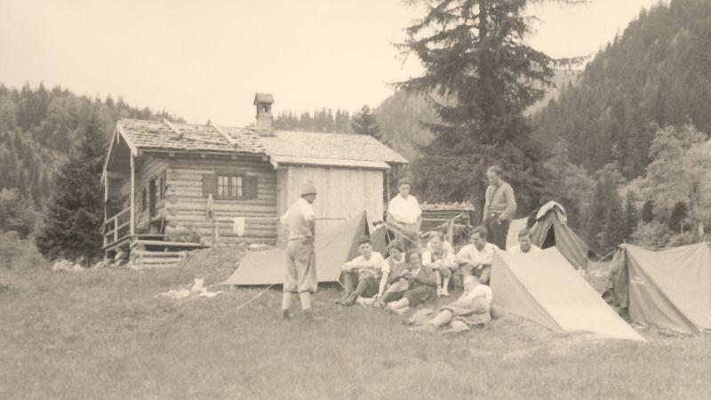 Jungmannschaft der Sektion Oberland, zwischen 1930 und 1935 aufgenommen, Fotograf Josef Sobez, Quelle: DAV-Archiv