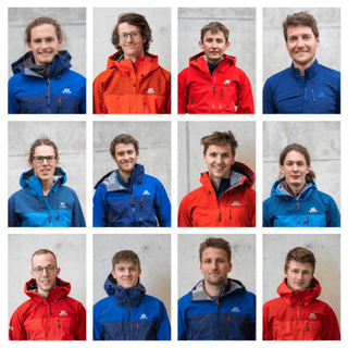 Das sind die 12 neuen Teammitglieder, Fotos: DAV/Philipp Abels