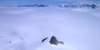 Hahnenköpfle - Über den Wolken: Beim Aufstieg zum Hahnenköpfle liegt das Kleinwalsertal im Nebel.