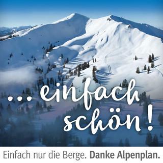 Danke Alpenplan Kampagne Riedberger Horn. Foto: Jörg Bodenbender