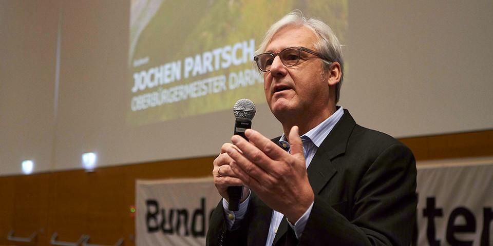 Grußwort Jochen Partsch, Oberbürgermeister der Stadt Darmstadt, Foto: JDAV/Ben Spengler