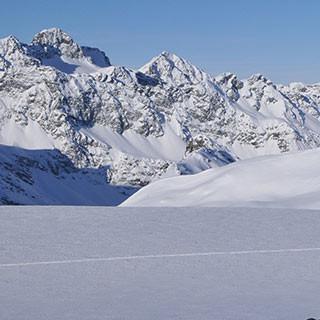 Silvrettagletscher - Bergsteigen für Meditationsfreunde: Der sanfte Silvrettagletscher erlaubt einen harmonischen Gehrhythmus.