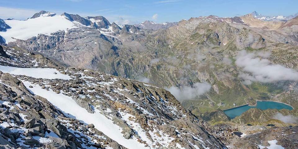 Der Basòdino ist einer der höchsten Tessiner Berge; auch sein Gletscher schwindet. Foto: Folkert Lenz