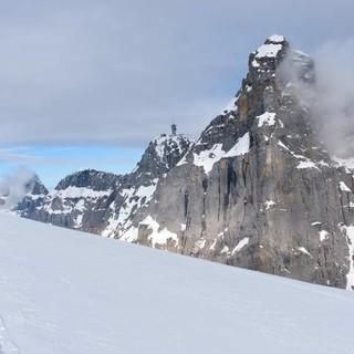 Fettes Gemäuer: Der Gipfelkopf vom Titlis. Foto: Folkert Lenz