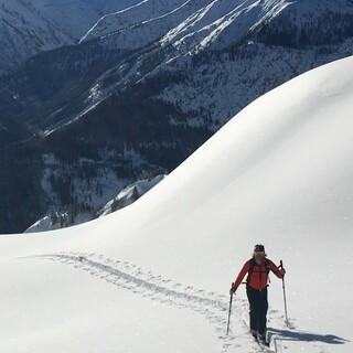 Die Bretterspitze gehört zu den Allgäuer Alpen, wird aber aus dem Lechtal erreicht. Foto: Luis Stitzinger, Alix von Melle