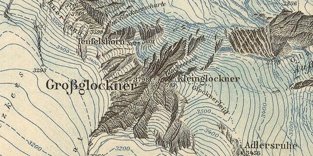 Bestechende Ergebnisse wie die Glocknerkarte von Richard Finsterwalder (1928) schufen den legendären Ruf der Alpenvereinskartographie. Bild: DAV