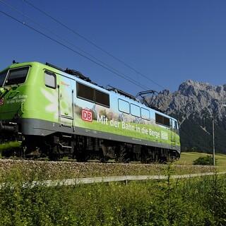 Mit der Bahn in die Berge. Foto: DAV Archiv/ DB Regio