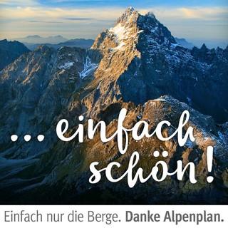 Kampagne "Danke Alpenplan". Watzmann. Foto: Jörg Bodenbender