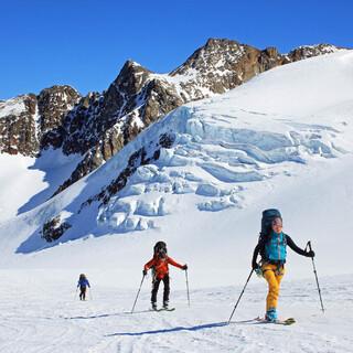 Für Skihochtouren (wie hier letztes Wochenende am Taschachferner) herrschen derzeit recht günstige Verhältnisse. Foto: DAV/Pröttel
