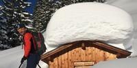 Fette Ladung: Bei so viel gut gesetztem Schnee ist die anspruchsvolle Bretterspitze machbar. Foto: Luis Stitzinger, Alix von Melle