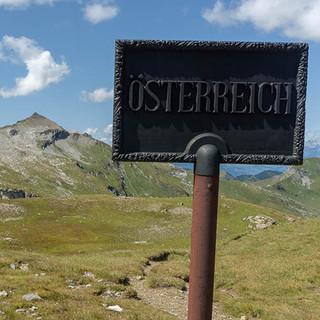Willkommen in Österreich. Foto: Ute Watzl