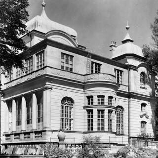 Das Museum von der Gartenseite um 1930. Foto: Archiv des DAV, München