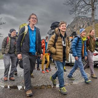 Die Gruppe beim Sichtungscamp im Allgäu, Foto: DAV/Philipp Abels