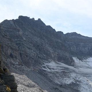 Gletscherpanorama - Ganz rechts erinnert ein kleines Firnfeld an die Nordwand der Hohen Riffl.