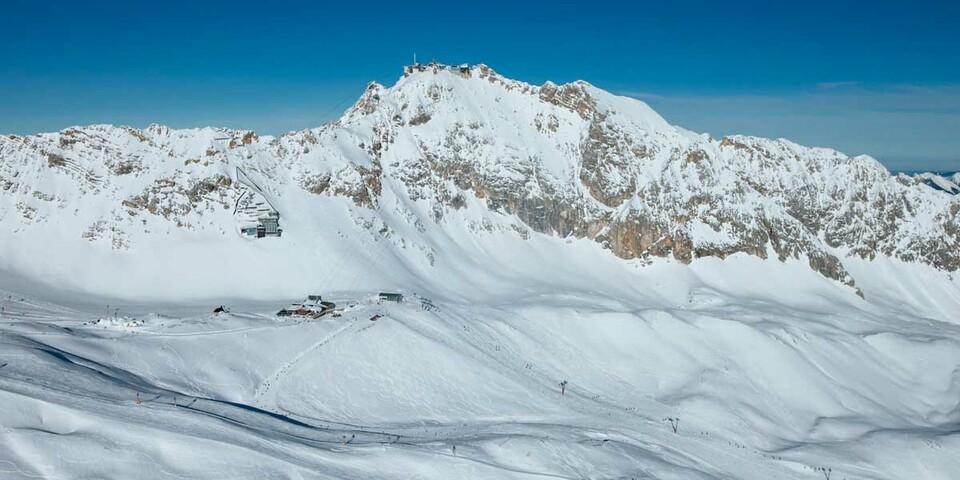 Deutschlands schneesicherstes Skigebiet auf dem Zugspitzplatt, Foto: Jörg Bodenbender